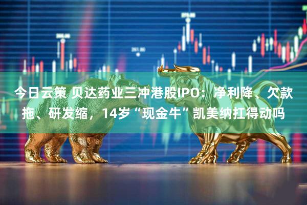 今日云策 贝达药业三冲港股IPO：净利降、欠款拖、研发缩，14岁“现金牛”凯美纳扛得动吗
