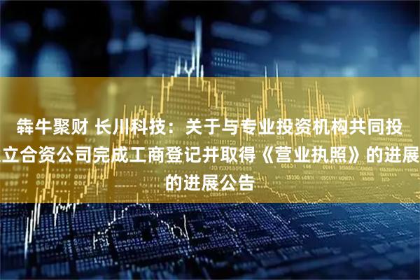 犇牛聚财 长川科技：关于与专业投资机构共同投资设立合资公司完成工商登记并取得《营业执照》的进展公告