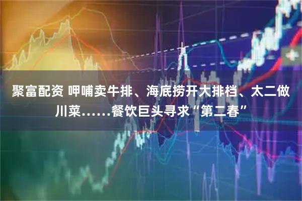 聚富配资 呷哺卖牛排、海底捞开大排档、太二做川菜……餐饮巨头寻求“第二春”