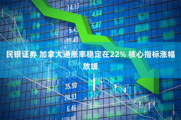 民银证券 加拿大通胀率稳定在22% 核心指标涨幅放缓